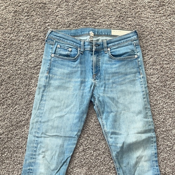 Rag & Bone Women's Blue High-rise Skinny Jeans In El size 28 - Picture 3 of 14